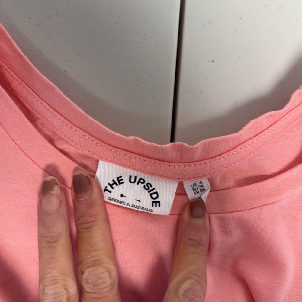 The Upside Pink Graphic Muscle Tank Organic Cotton Size 4 (US Small) - Picture 7 of 10